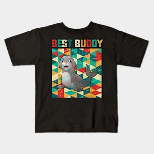 Best Buddy Seal Kids T-Shirt